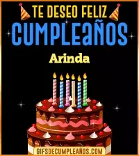 GIF Te deseo Feliz Cumpleaños Arinda